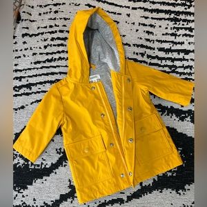NWOT Gymboree Raincoat Rain Jacket Yellow 12m